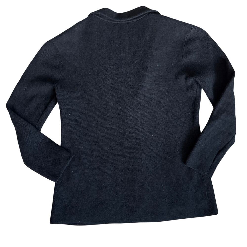 J. Crew Two  Button Long Sleeve‎ Sweater Blazer Black Size Small - Picture 9 of 9